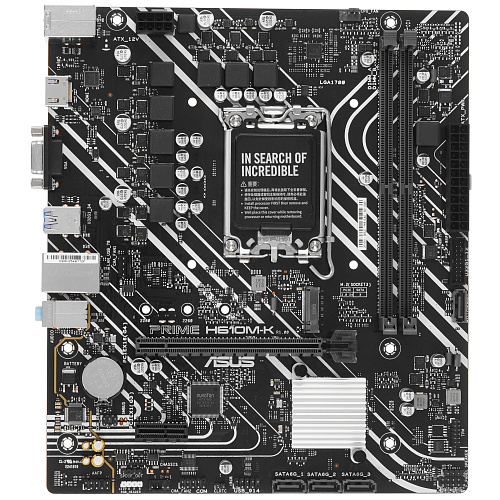 Матплата Asus Prime H610M-D, iH610, S1700, mATX, 2DDR-5, 1xPCI-Ex16, 4SATA, 1xM.2, VGA, HDMI, 10USB