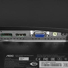 Монитор 23.8" AOC 24B2XD, Black, IPS, 1920x1080@75Hz, 250кд/м2, 1000:1, 4ms, VGA, DVI-D