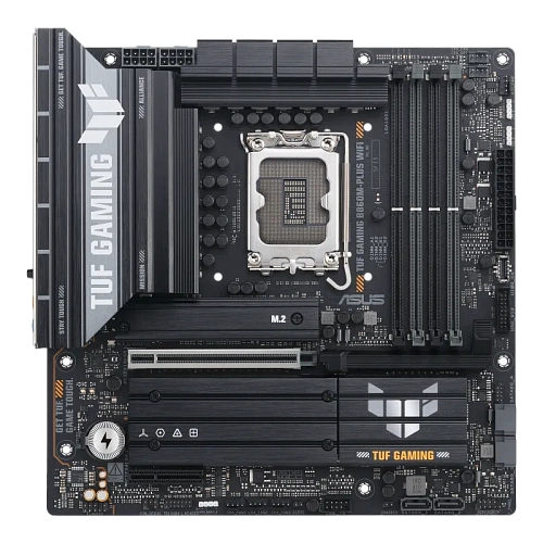 Материнская плата ASUS TUF GAMING B860M-PLUS WIF, LGA1851 B860 4xDDR5 4xSATA 3xM.2 HDMI DP mATX