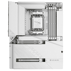 Матплата Gigabyte B850 Aorus Stealth Ice, AM5, ATX, 4DDR-5, 2xPCI-Ex16, 2SATA, 4xM.2, HDMI, 18USB
