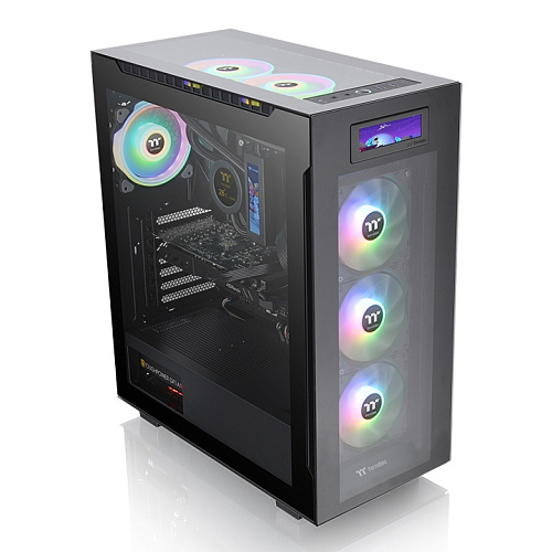 Корпус Thermaltake Divider 550 TG Ultra, Midi Tower, ATX, Black, 2x3.5"/5x2.5" HDD 3xUSB, USB-C
