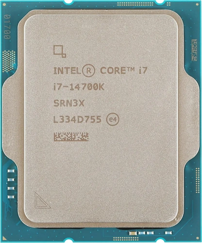 Intel Core i7-14700K, S1700/20 cores/Raptor Lake/3.4GHz/33MB L3/10nm/UHD Graphics 770/253W, OEM