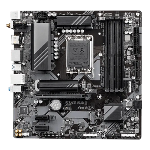 Матплата Gigabyte B760M DS3H AX, iB760, S1700, mATX, 4DDR-5, 1xPCI-Ex16, 4SATA,2xM.2,HDMI,2xDP,12USB