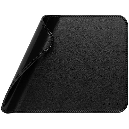 SATECHI Vegan-Leather Premium Mouse Pad (Black)