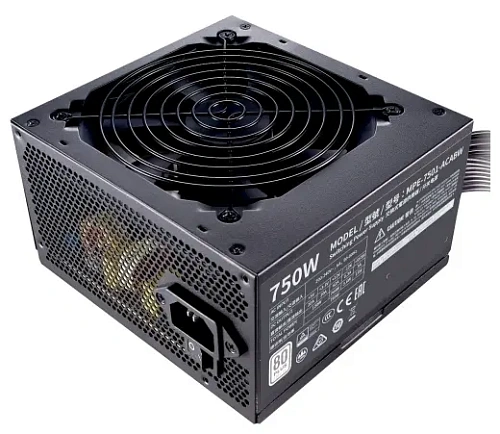 Блок питания CoolerMaster MWE 750 WHITE V2 750W 240V Active PFC, 80 PLUS Standard 230V EU Certified MPE-7501-ACABW-EU