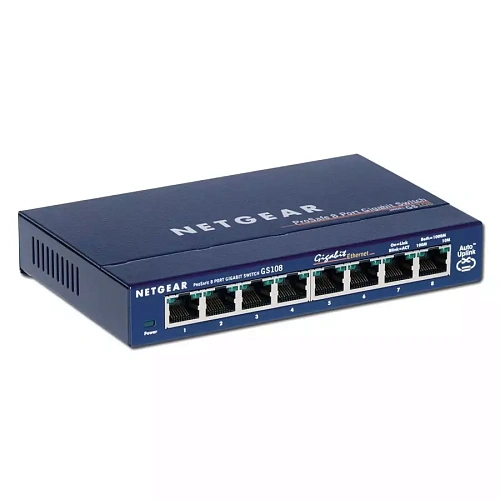 Netgear ProSafe Gigabit Ethernet Switch,  8 x 10/100/1000 RJ45 ports, Desktop