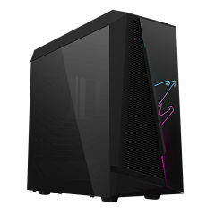 Корпус Gigabyte Aorus C450 GLASS, Midi Tower, Black, ATX, 3x2.5"/2x3.5", 2xUSB3.0, USB-C