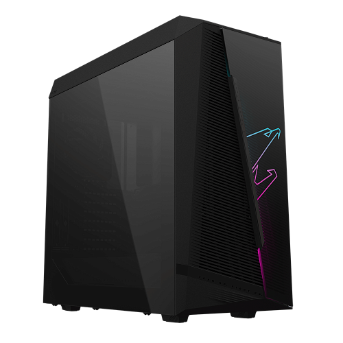 Корпус Gigabyte Aorus C450 GLASS, Midi Tower, Black, ATX, 3x2.5"/2x3.5", 2xUSB3.0, USB-C