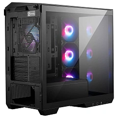Корпус MSI MAG Pano M100R PZ, Micro Tower, m-ATX, Black, 1x3.5"/2х2.5", USB3.2, USB-C