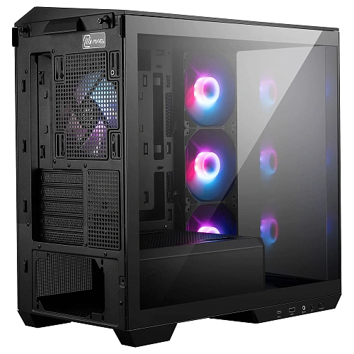 Корпус MSI MAG Pano M100R PZ, Micro Tower, m-ATX, Black, 1x3.5"/2х2.5", USB3.2, USB-C