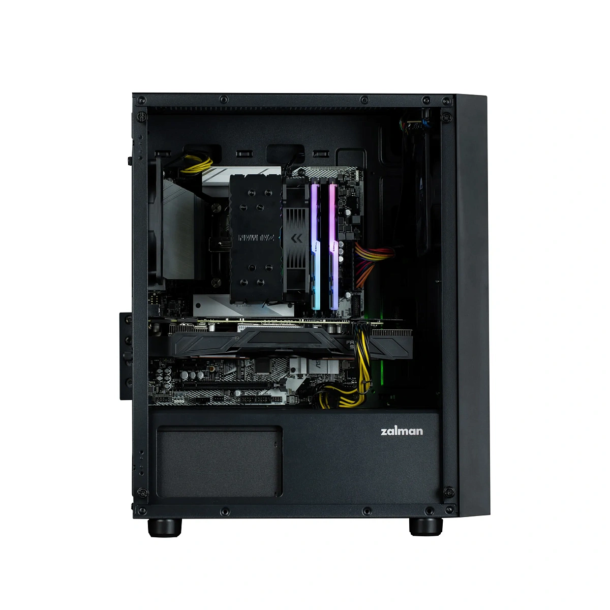 Корпус Zalman T3 Plus, Mini Tower, m-ATX, Black, 2x3.5"/4x2.5", 2xUSB, USB3.0
