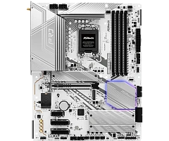 Матплата ASRock Z890 Pro RS WiFi White, iZ890, S1851,ATX,4DDR-5,1хPCI-Ex16,4SATA,5xM.2,HDMI,DP,24USB