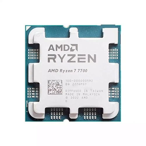 AMD CPU Desktop Ryzen 7 8C/16T 7700 (5.3GHz Max, 40MB,65W,AM5) tray, with Radeon Graphics