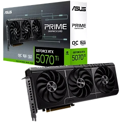 Видеокарта ASUS PRIME GeForce RTX5070 Ti 16GB GDDR7 OC Edition 16GB GDDR7 256-bit 1xHDMI 3xDP PRIME-RTX5070TI-O16G