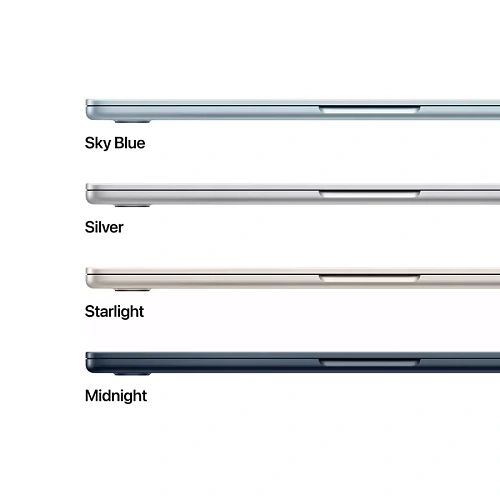 13-inch MacBook Air: Apple M4 chip with 10-core CPU and 10-core GPU, 24GB, 512GB SSD - Silver,Model A3240