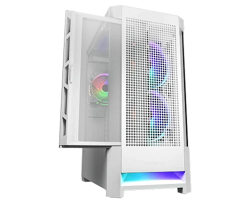 Корпус Cougar Airface RGB, Midi Tower, ATX, White 2x3.5"/2x2.5", USB2.0, 2xUSB3.0