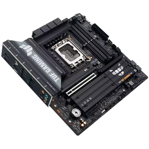 ASUS Main Board Desktop Intel B860 Chipset 4 x DIMM slots, max. 256GB, DDR5 1 x PCIe 5.0 x16 slot 1 x DisplayPort1 x HDMI port 1 x Wi-Fi Module 3 x M2 4 x SATA m-ATX