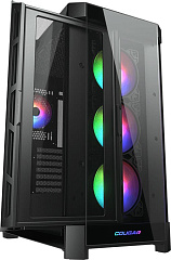 Корпус Cougar Duoface Pro RGB, Midi Tower, E-ATX, 2x3.5"/2x2.5" HDD ,4xUSB , Mic/Audio, Black, RGB