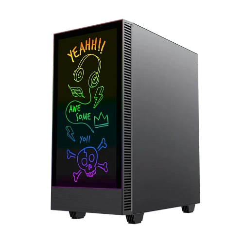 Корпус GameMax Kreator (MFG.A3612), Midi Tower, ATX, Black, 2x3.5"/2x2.5", USB2.0, USB3.0