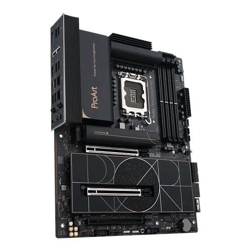 Материнская плата ASUS PROART Z890-CREATOR WIFI LGA1851 4xDDR5 4xSATA 5xM.2 1xHDMI 2xUSB 10Gbps, 1xDP IN for Thunderbolt5, 2xThunderbolt5 Type-C, 4xUSB10Gbps, 1xUSB2.0, 1xLAN 10Gb, 1xLAN 2,5Gb, 1xThunderbolt4 Type-C, WiFi7, ATX