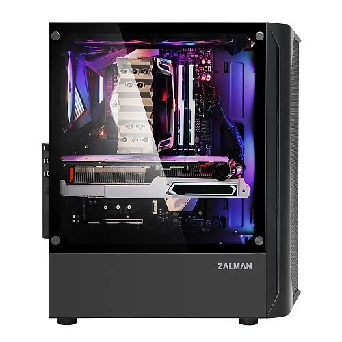 Корпус Zalman N4, Midi Tower, ATX, Black, 2x3.5"/2x2.5", 2xUSB, USB3.0, RGB