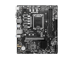 Матплата MSI PRO B760M-E, iB760, S1700, mATX, 2DDR-5, 1xPCI-Ex16, 4SATA, 1xM.2, VGA, HDMI, 12USB