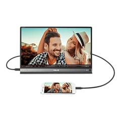 Монитор 15.6" Asus ZenScreen MB16AP, Black-Gray, IPS,1920x1080@60Hz, 220кд/м2, 800:1, 5ms, USB-C