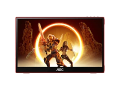 Монитор портативный AOC 15,6" 16G3 IPS 1920x1080 144Hz 4ms 250cd/m 1000:1 2xUSB-C 1xMicroHDMI