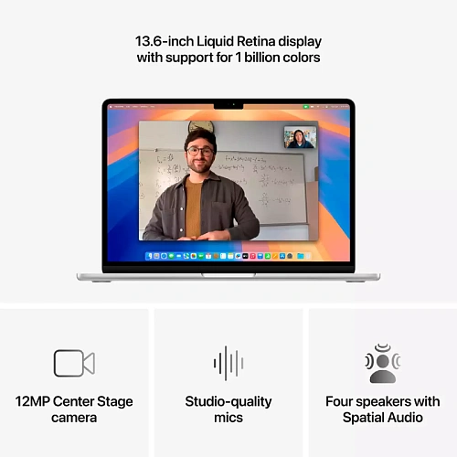 13-inch MacBook Air: Apple M4 chip with 10-core CPU and 10-core GPU, 24GB, 512GB SSD - Silver,Model A3240