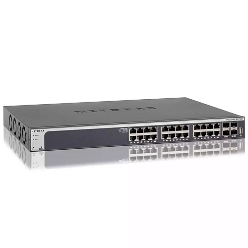 Netgear XS728T-100NES 24x port 10-Gigabit Smart Managed Switch - 24x 10GE copper plus 4 dedicated SFP+ fiber ports!