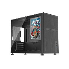 Корпус 1Stplayer MIKU Mi6-EV, Mini Tower, m-ATX, Black, 1x3.5"/1x2.5", USB, USB-C