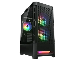 Корпус Cougar Airface RGB, Midi Tower, ATX, Black, 2x3.5"/2x2.5", USB2.0, 2xUSB3.0