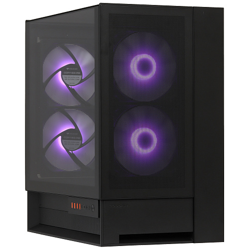 Корпус Cougar OmnyX, Midi Tower, ATX, Black, 2x3.5"/2x2.5" HDD, 4xUSB3.0, 2xUSB-C