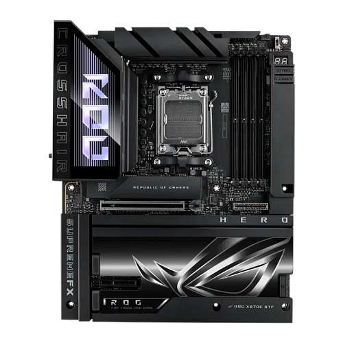 Материнская плата ASUS ROG CROSSHAIR X870E HERO AM5 4xDDR5 4xSATA Raid 5xM.2 1xSlimSAS, 10xUSB, ATX