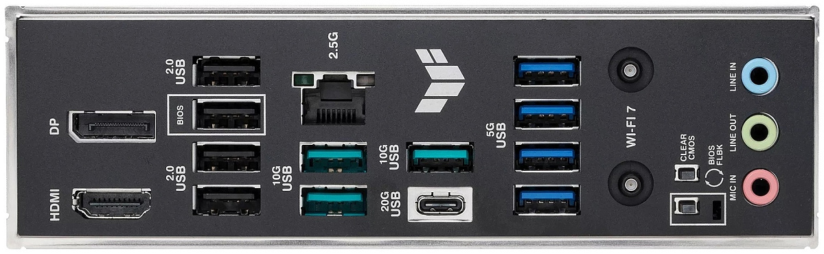 Матплата Asus TUF Gaming B850M-Plus WiFi7, AM5, mATX, 4DDR-5, 1xPCI-Ex16, 4SATA, 3xM.2,HDMI,DP,11USB