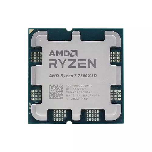 Процессор AMD Ryzen 7 7800X3D 4,2Гц (5,0ГГц Turbo) 8-ядер 16-потоков, 8MB L2, 96MB L3, 120W, AM5 OEM 100-000000910