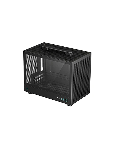 Корпус DeepCool CH160, m-ITX, ATX, Black, 1x3.5"/1x2.5", 2xUSB3.0, USB-C