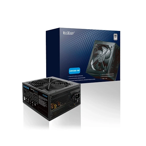 Блок питания PCCooler HW600-NP, 600W, Non Modular, 80+, Fan 120mm,  50,000 Hours HW600-NP