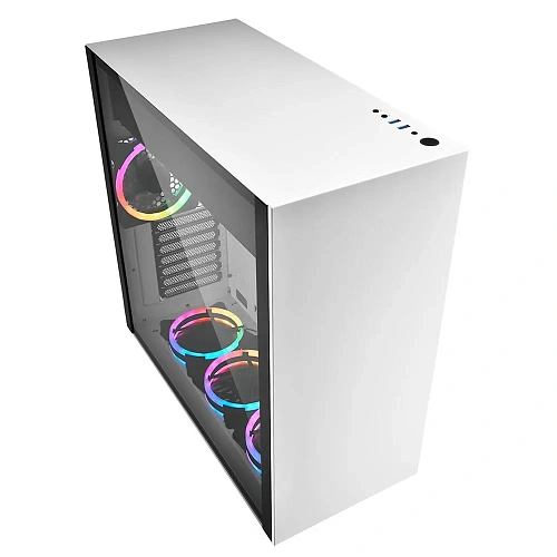 Корпус Sharkoon Pure Steel RGB, Midi Tower, E-ATX, ATX, m-ATX, White, 3x3.5"/5x2.5", 2xUSB3.0