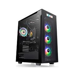 Корпус Thermaltake Divider 550 TG Ultra, Midi Tower, ATX, Black, 2x3.5"/5x2.5" HDD 3xUSB, USB-C