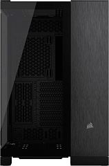 Корпус Corsair 6500X, Midi Tower, m-ATX,  Black - Obsidian Aluminum, 2x3.5"/2x2.5", 1xUSB3.2, USB-C