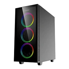 Корпус GameMax Draco XD, Midi Tower, ATX, Black, 2x3.5"/2x2.5", USB2.0, USB3.0