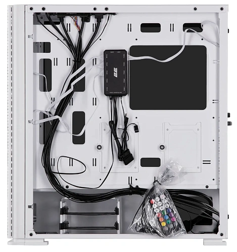 Корпус 2E Gaming Vertex GI01W, Midi Tower, E-ATX, White, 2x3.5"/2x2.5", 2xUSB3.0, USB-C, RGB