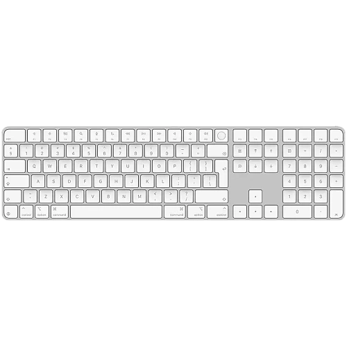 Magic Keyboard with Touch ID and Numeric Keypad for Mac models with Apple silicon - Russian - White Keys,Model A3119