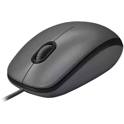 Мышь Logitech M100, Black, Wired, Optical, 1000dpi, USB