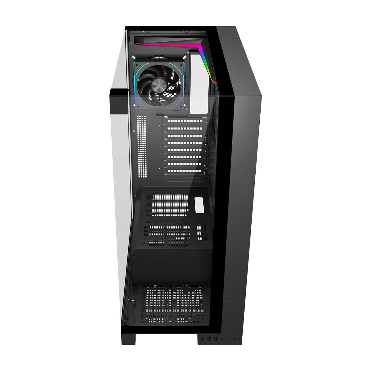 Корпус FSP U691-BP, Ultra Tower, ATX, Black, 4х2.5"/3x3.5", 2xUSB3.0, USB-C, RGB