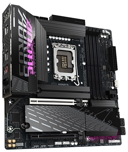 Матплата Gigabyte B860M A Elite WiFi6E, iB860, S1851, mATX, 4DDR-5,2xPCI-Ex16,4SATA,3xM.2,HDMI,14USB