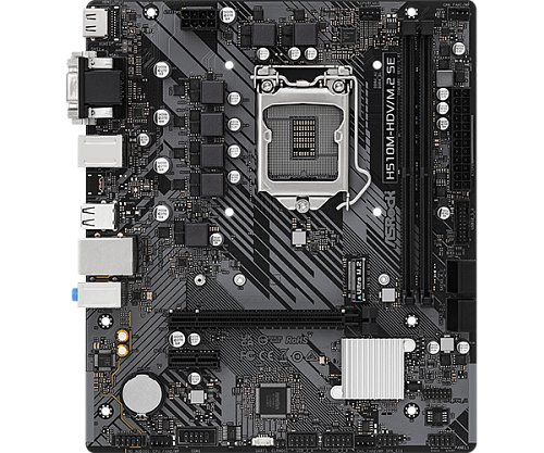 Матплата ASRock H510M-HDV/M.2 SE, iH470, S1200, mATX, 2DDR-4, 1xPCI-Ex16, 4SATA,VGA,DVI-D,HDMI,12USB