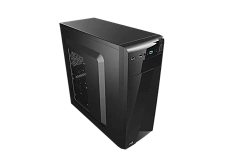Корпус AeroCool CS-1101, Midi Tower, ATX, Black, 1x5.25"/3x3.5"/1x2.5", 2xUSB, USB3.0