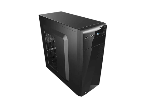 Корпус AeroCool CS-1101, Midi Tower, ATX, Black, 1x5.25"/3x3.5"/1x2.5", 2xUSB, USB3.0